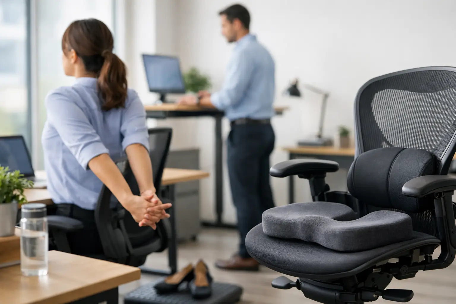 7 Ways to Reduce Sitting Discomfort at Work