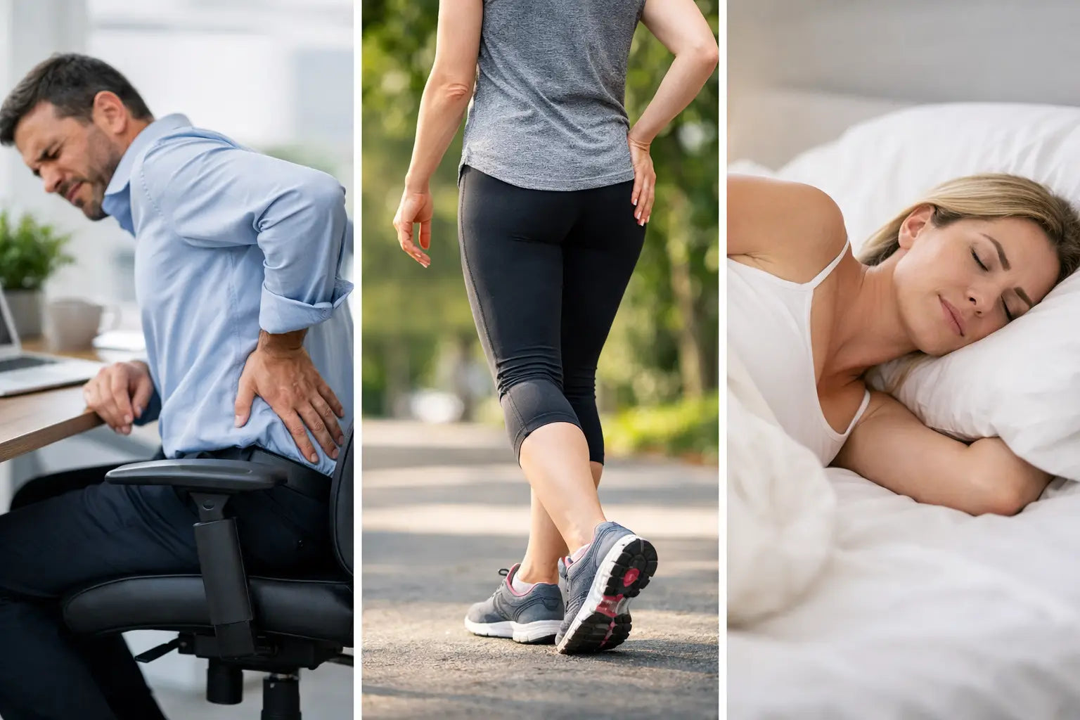 Hip Pain Relief for Work, Walking, and Sleep