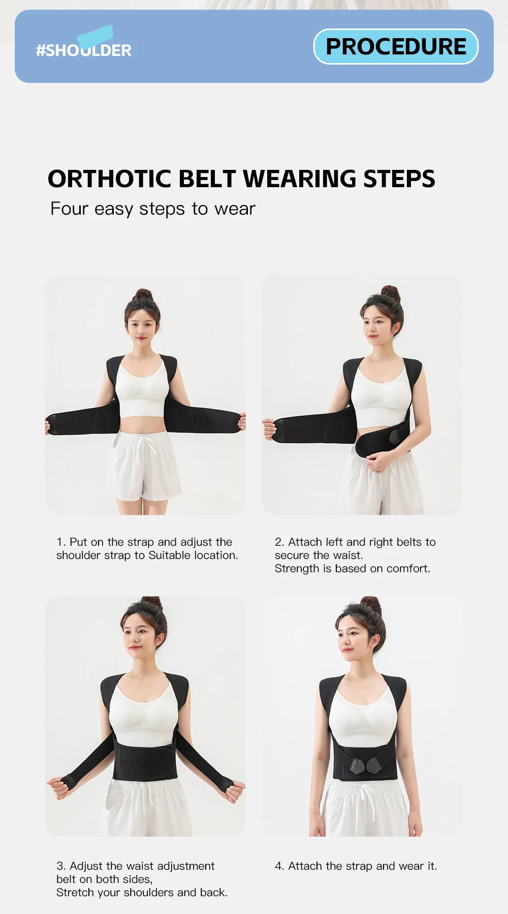 Relieviocare™ SpineAlign Pro - Adjustable Posture Corrector & Spinal & Sciatica Support Belt