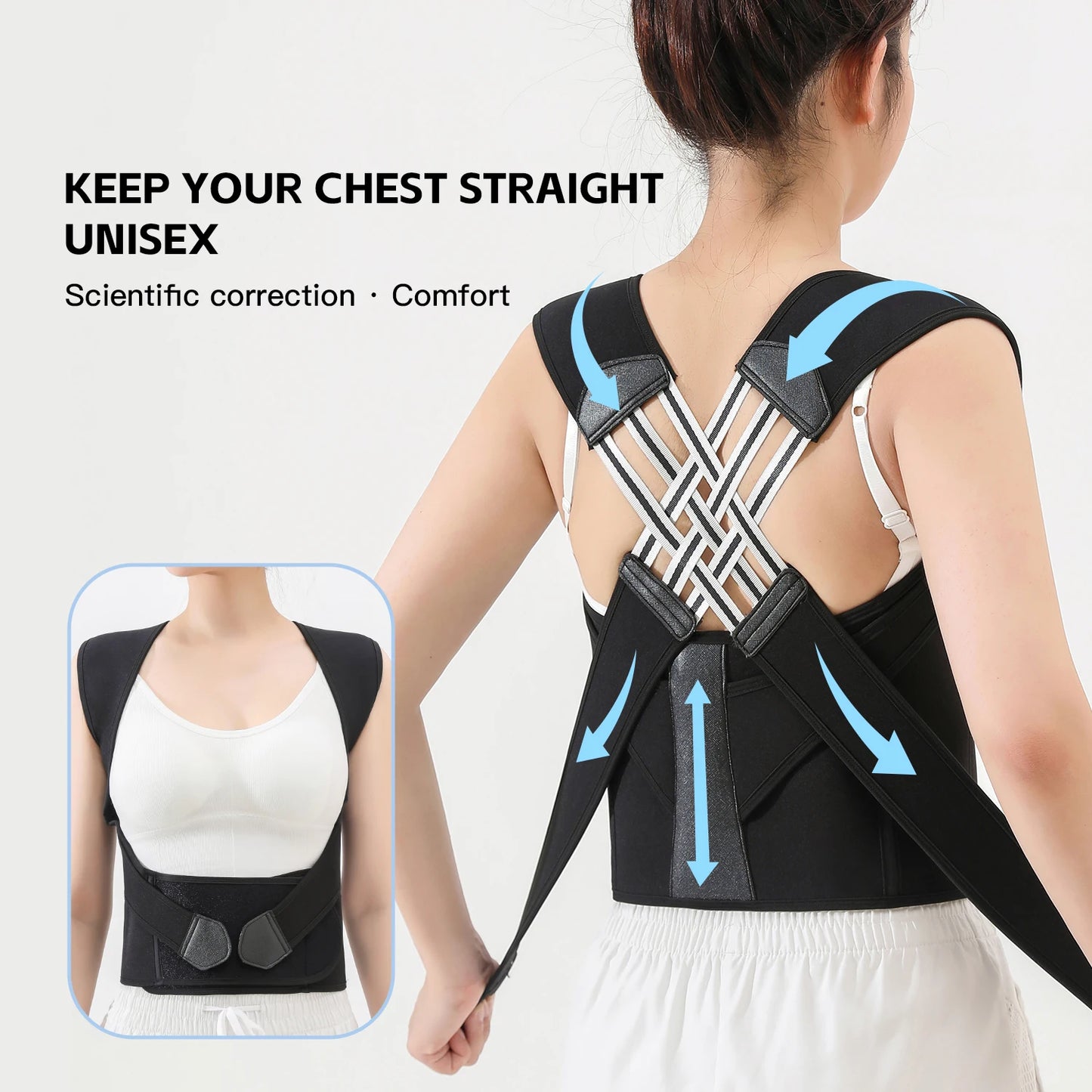 Relieviocare™ SpineAlign Pro - Adjustable Posture Corrector & Spinal & Sciatica Support Belt