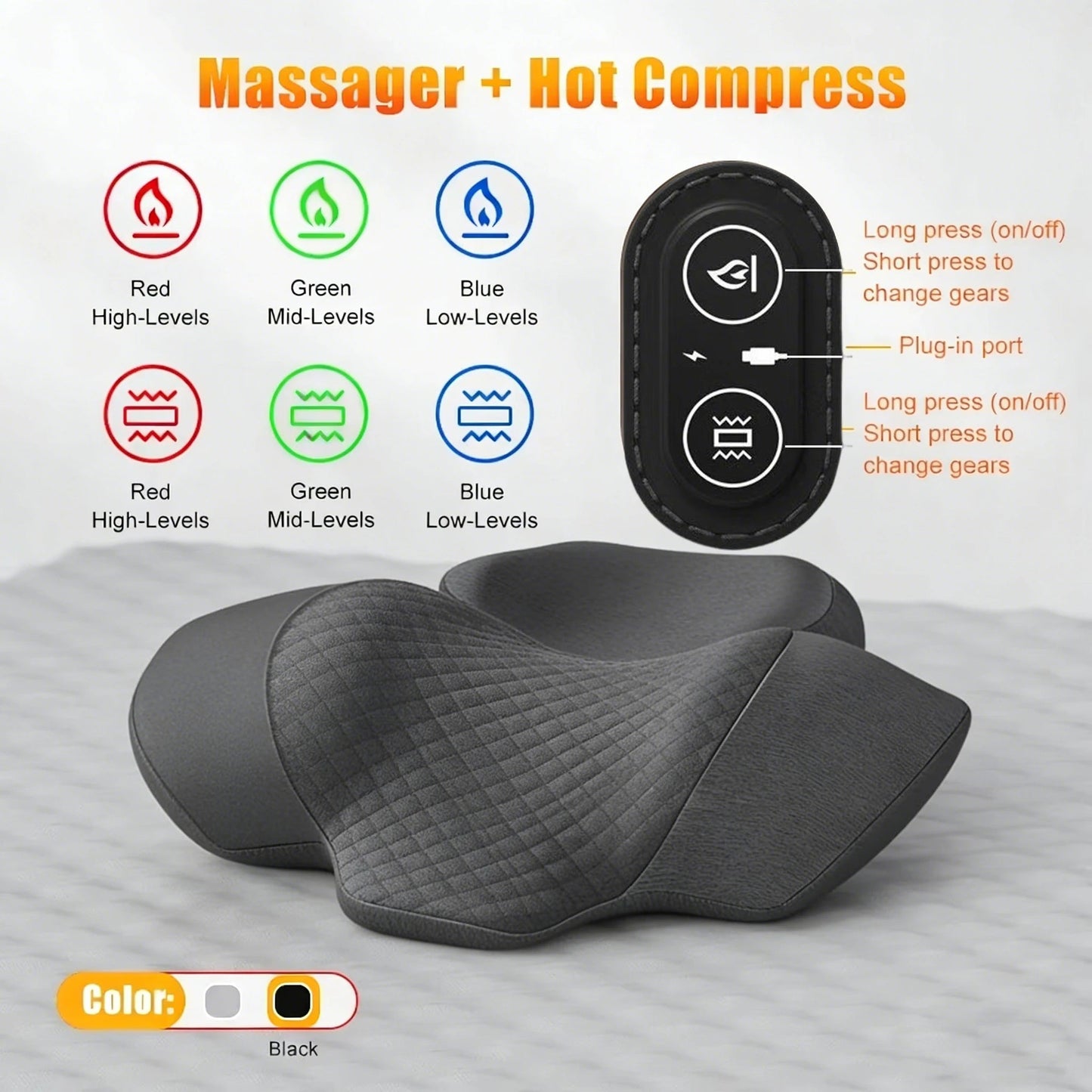 Relieviocare™ CerviRelief Pro - Advanced Cervical Support & Heat Therapy System - RelievioCare