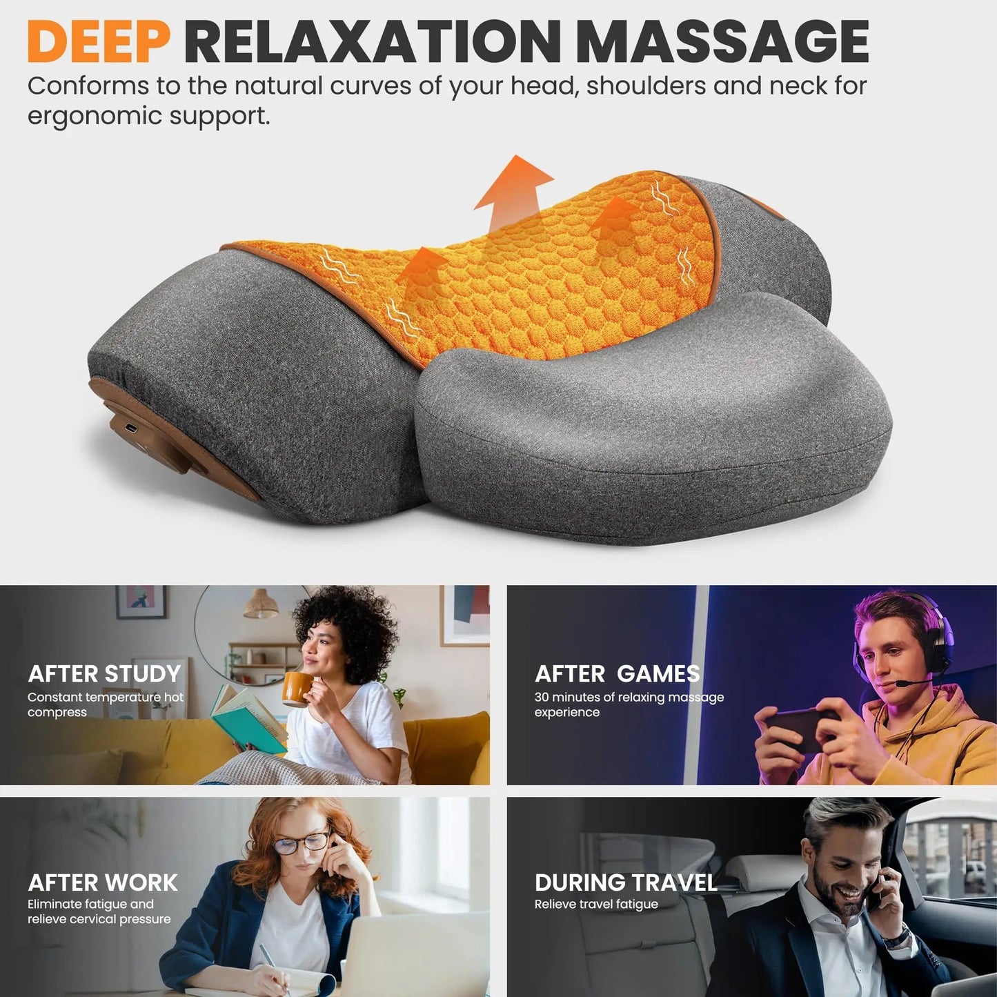Relieviocare™ CerviRelief Pro - Advanced Cervical Support & Heat Therapy System - RelievioCare