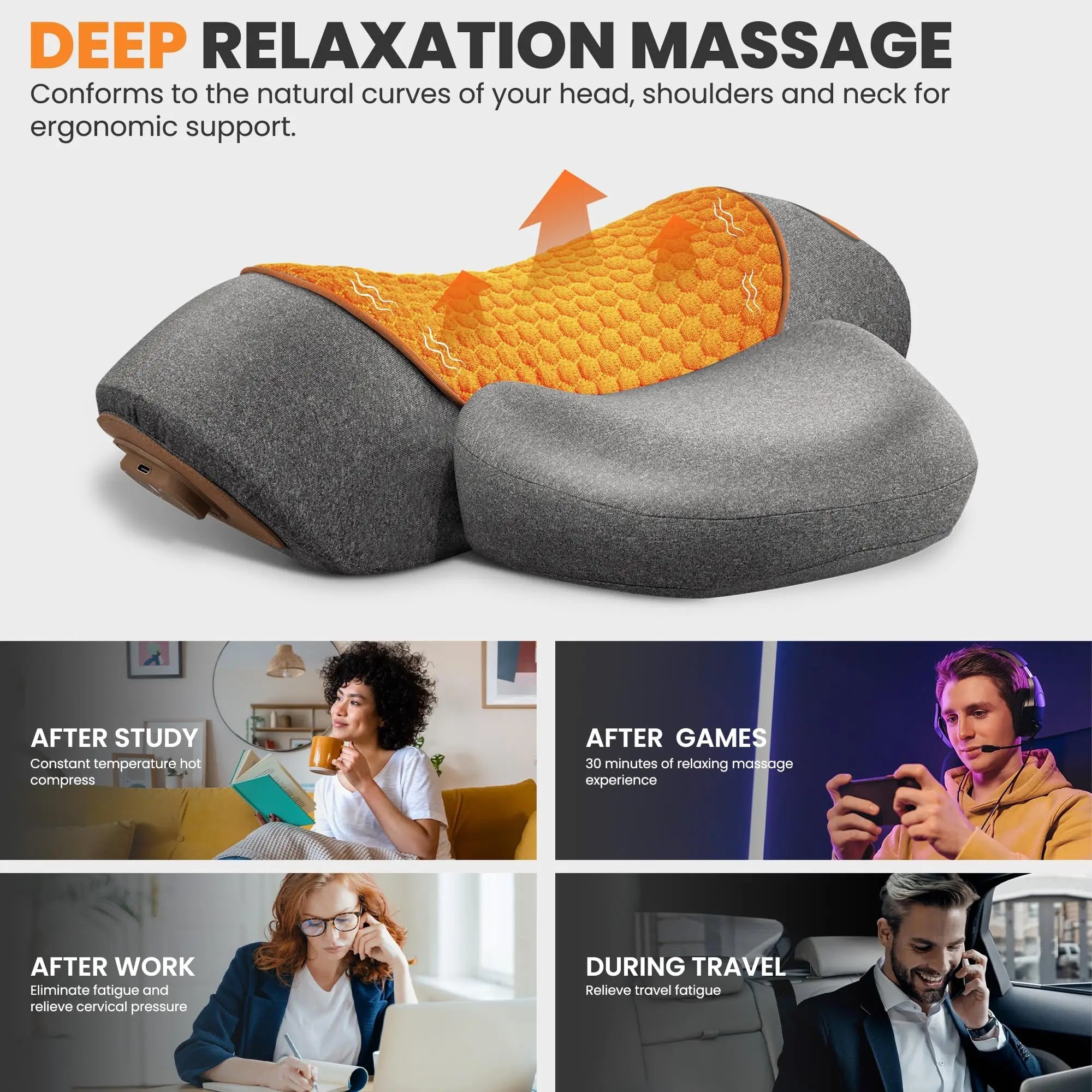 Relieviocare™ CerviRelief Pro - Advanced Cervical Support & Heat Therapy System - RelievioCare