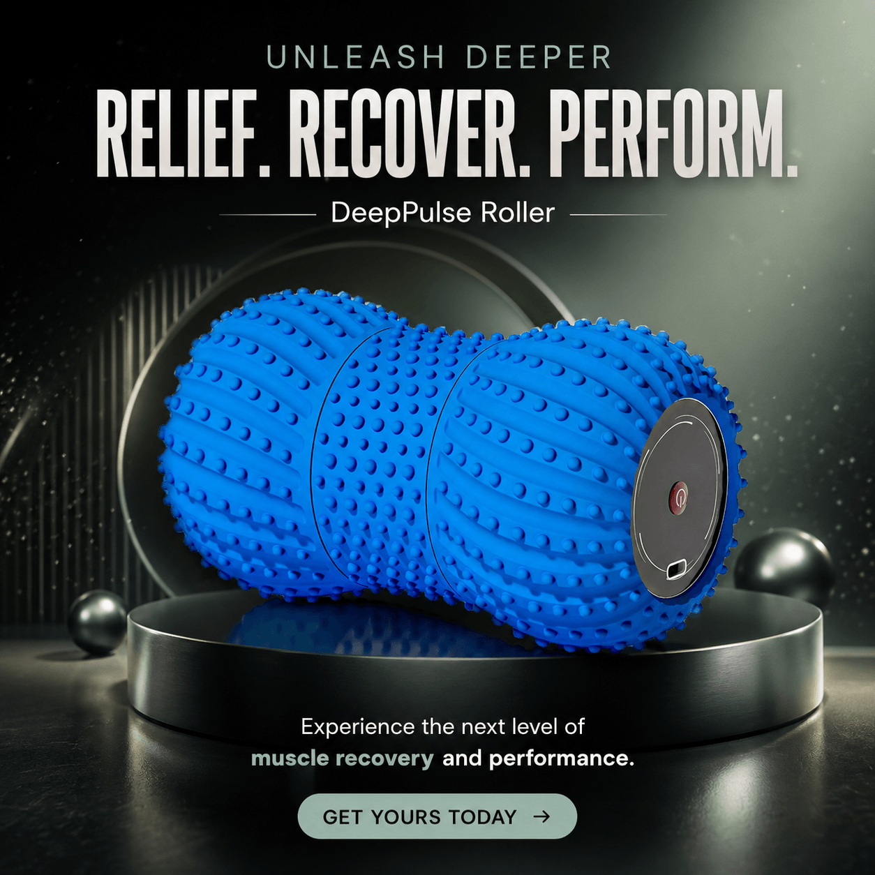 Relieviocare™ DeepPulse Roller – Advanced Vibrating Muscle Recovery System - RelievioCare