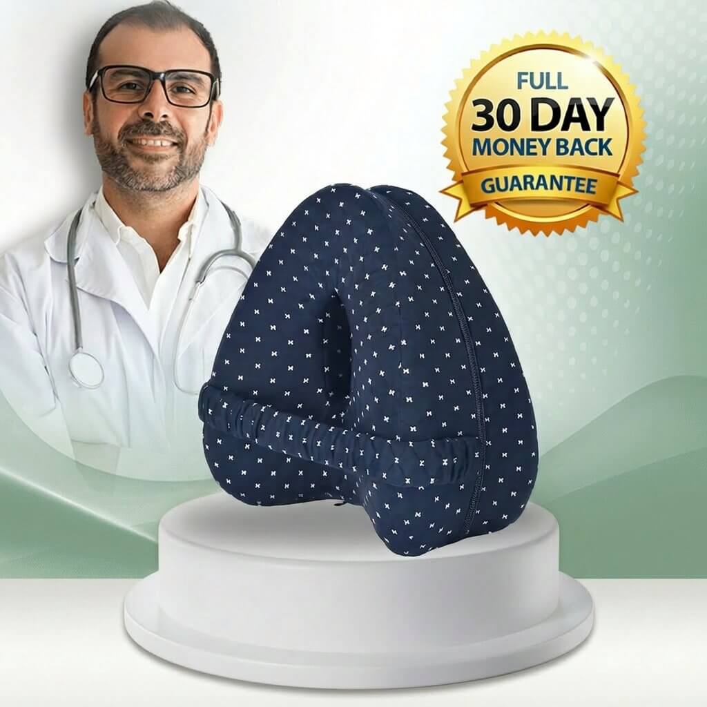 Relieviocare™ KneeAlign Pro- Orthopedic Memory Foam Knee Support Pillow for Sciatica & Hip Relief - RelievioCare