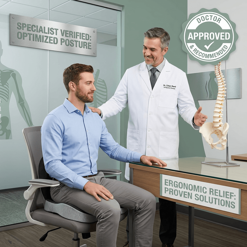Relieviocare™ PostureAlign Pro – Advanced Memory Foam Seat & Lumbar Support System - RelievioCare