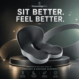 Relieviocare™ PostureAlign Pro – Advanced Memory Foam Seat & Lumbar Support System - RelievioCare