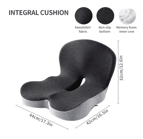 Relieviocare™ PostureAlign Pro – Advanced Memory Foam Seat & Lumbar Support System - RelievioCare