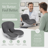 Relieviocare™ PostureAlign Pro – Advanced Memory Foam Seat & Lumbar Support System - RelievioCare