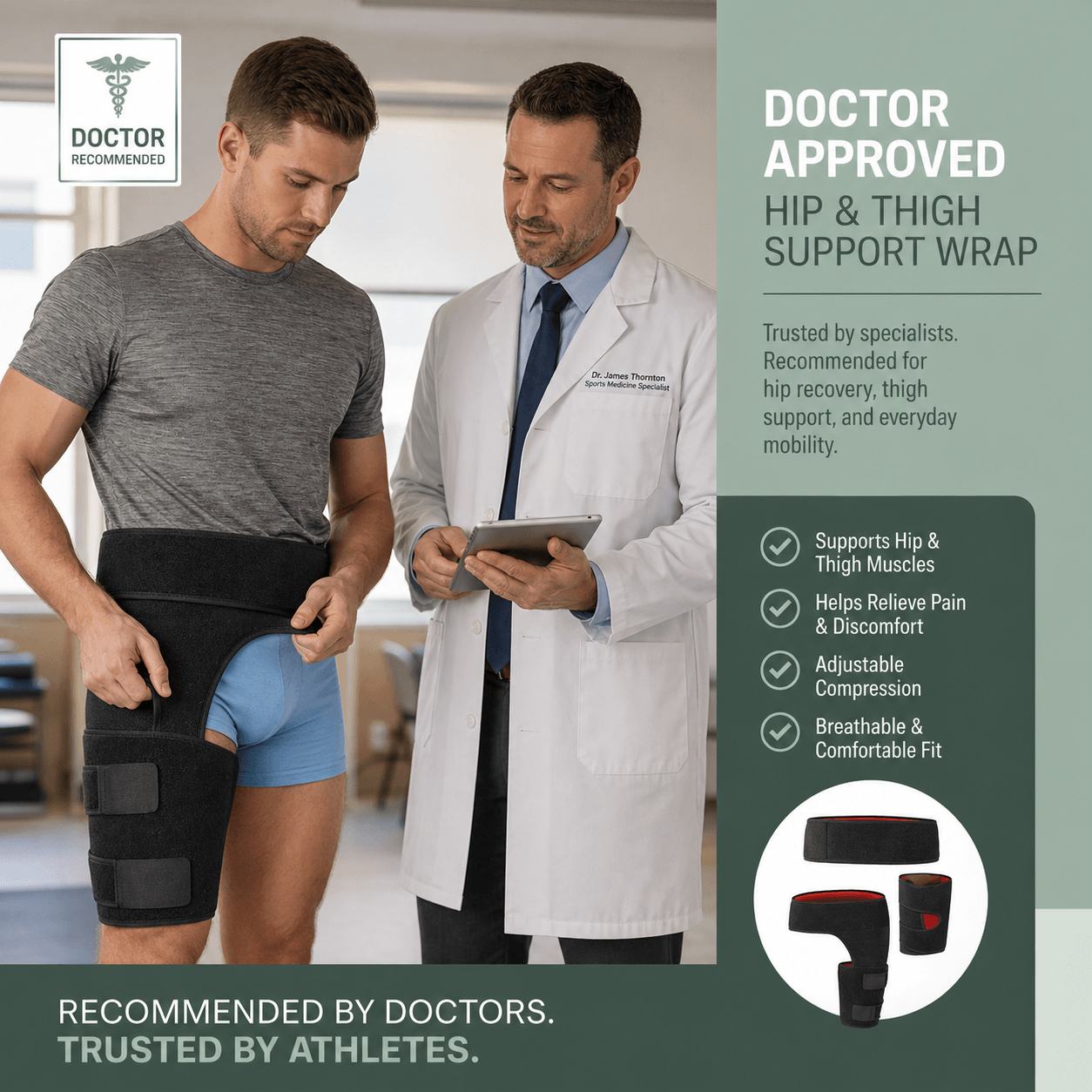 Relieviocare™ SciatiRelief Pro - Advanced Hip & Sciatic Nerve Compression Support - RelievioCare