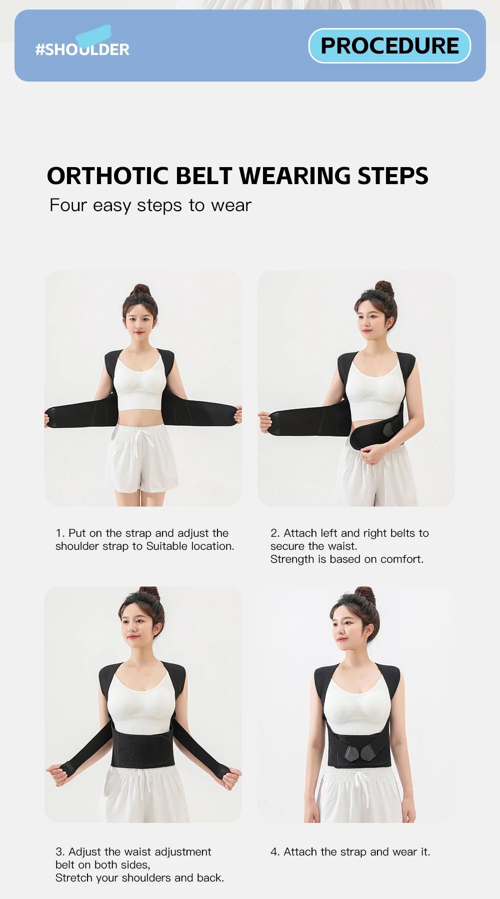 Relieviocare™ SpineAlign Pro - Adjustable Posture Corrector & Spinal & Sciatica Support Belt - RelievioCare